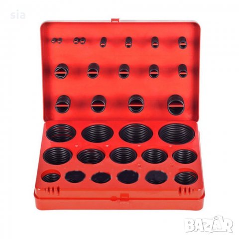 Комплект маслоустойчиви гумени уплътнения, 382 части