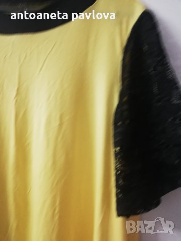 жълта макси туника , снимка 4 - Туники - 24860043