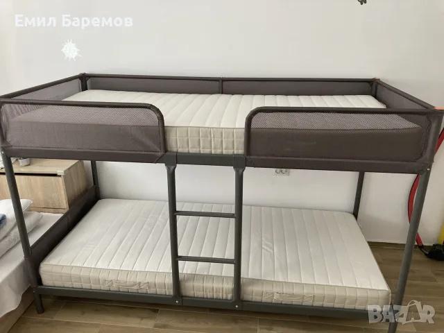 Двуетажно Легло с Матраци, снимка 2 - Спални и легла - 56078946