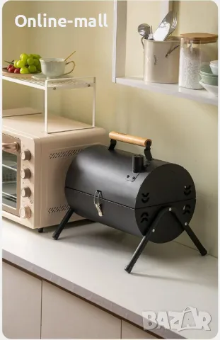 Преносимо двустранно Сгъваемо барбекю за въглища Перфектно за пикник, снимка 10 - Барбекюта - 50401751