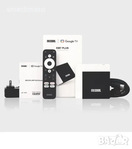 Тв Бокс MECOOL KM7 PLUS CPU S905Y4 2GB DDR4 +16GB Google and Netflix Certified, снимка 1