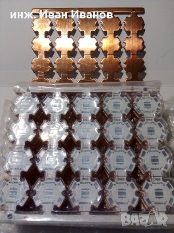 Медни печатни платки тип "звезда" за  XМ-L, XМ-L2 и XHP50 LED на CREE и 5050 LED, снимка 2 - Друга електроника - 32042937