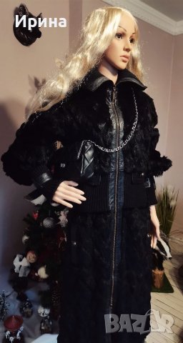   Промо 1150 лв! Just Cavalli - уникално палто от естествена кожа и косъм, снимка 10 - Палта, манта - 37839460