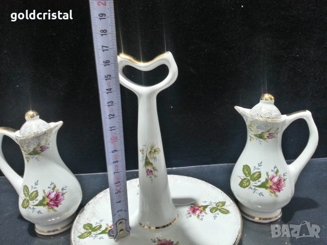 Стар полски порцелан комплект за подправки , снимка 4 - Антикварни и старинни предмети - 53068253