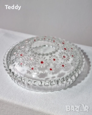 Винтидж прибори за хранене: поставка за бонбони, синя чиния-риба, купа Фабиола, 70-те г., снимка 13 - Антикварни и старинни предмети - 52303065