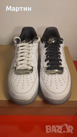 Nike Air Force 1 '07 SE "White Chrome" - Номер 41, снимка 4 - Маратонки - 44606456