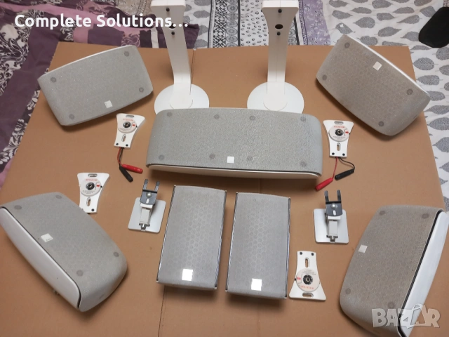 DALI домашно кино комплект в бяло – 4x FAZON SAT + 1x FAZON LCR + 2x ZENSOR PICO