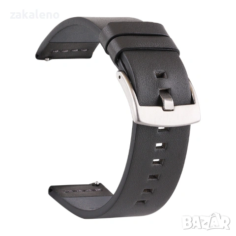 GL03 Кожена каишка за Apple Huawei Samsung Galaxy Watch Xiaomi Garmin, снимка 2 - Резервни части за телефони - 53196450