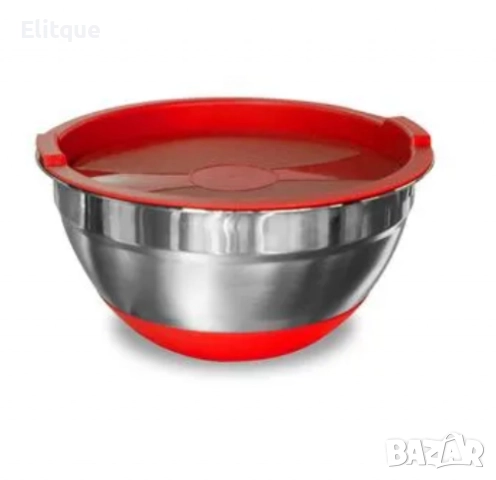 Купа от неръждаема стомана с капак и противоплъзгаща се силиконова основа - 2бр, снимка 3 - Други - 52744894