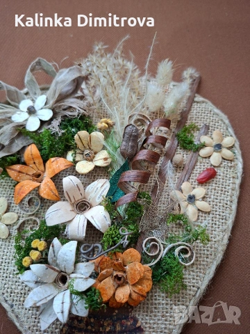 Декорации с цветя-ръчна изработка., снимка 6 - Декорация за дома - 53130876