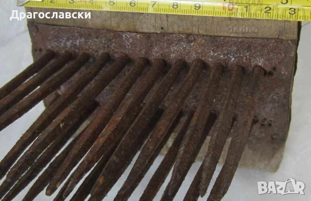 Различни: СТАР битов ДАРАК ЧЕПКАЛО за ВЪЛНА дърво метал, инструмент, мотовилка, мотовилки, битов кът, снимка 10 - Антикварни и старинни предмети - 28877157