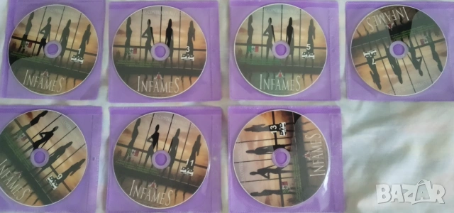 14 броя DVD диска с мексиканска теленовела Infames, снимка 2 - DVD филми - 54322424