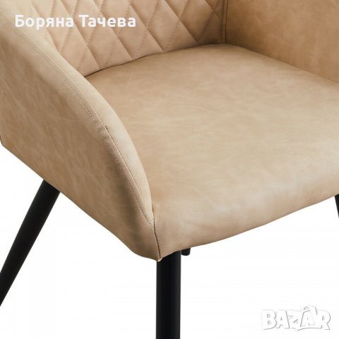 Висококачествени трапезни столове тип кресло U-DC-0017CR, снимка 5 - Столове - 36581573