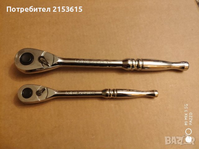 Halfords Advanced 2броя 100зъба 3/8 и 1/2 качествени тресчотки