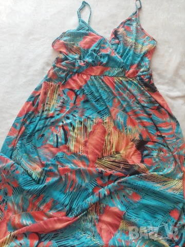 Рокля с презрамки , снимка 3 - Рокли - 50456501