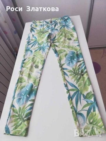 Флорален панталон за момиче с ръст 158-164 см, снимка 2 - Детски панталони и дънки - 30747950