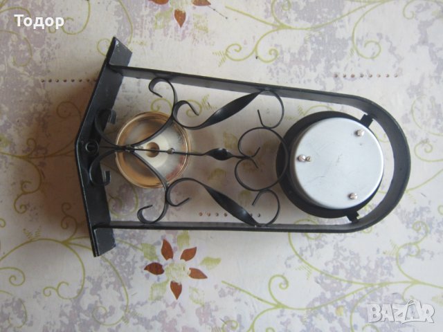 Уникален барометър с термометър кован бронз, снимка 5 - Други - 30190450