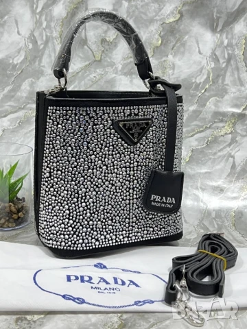 чанти с камъни prada , снимка 12 - Чанти - 50745496