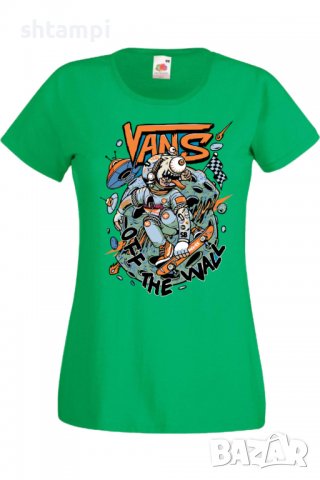 Дамска Тениска Vans off the wall,Изненада,Повод,Подарък,Празник, снимка 4 - Тениски - 37638868