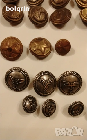 копчета от униформа моряшка военна митница, снимка 3 - Антикварни и старинни предмети - 53013337