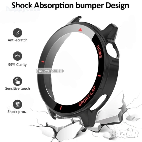 Huawei Watch GT Runner 2 / 360° Твърд пластмасов кейс с графика и вграден протектор за екран, снимка 3 - Смарт часовници - 54347091