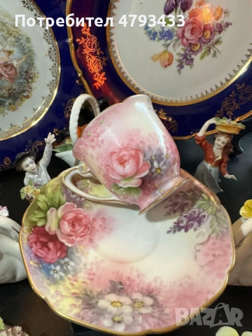 Ръчно нарисуван сет от японски порцелан, снимка 7 - Декорация за дома - 54164960