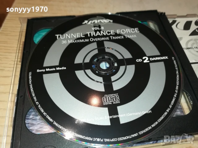 TUNNEL TRANCE FORCE X2CD 1008251228, снимка 12 - CD дискове - 51315671