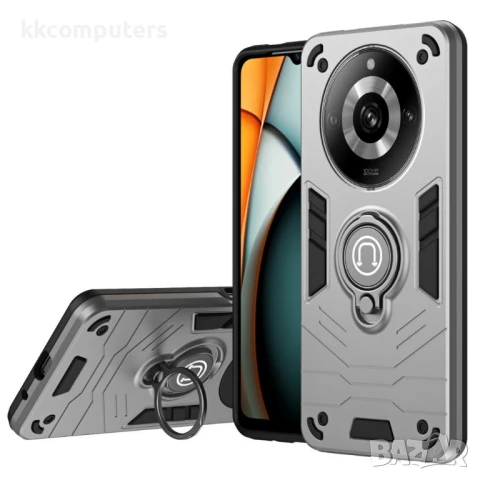 Realme 11 Pro+ / 11 Pro 5G Удароустойчив Калъф с Пръстен Стойка и Скрийн Протектор, снимка 2 - Калъфи, кейсове - 50513773
