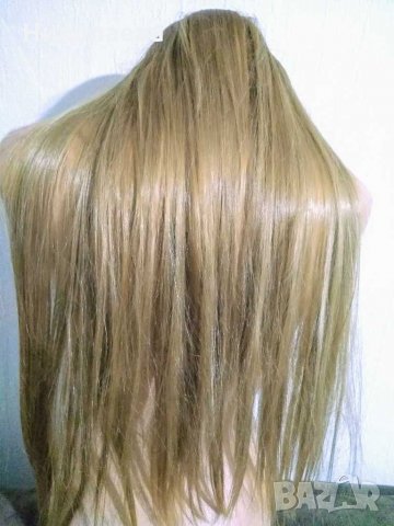 Руса коса на треса,с щипки.