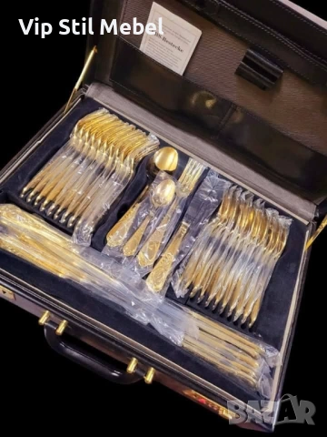 Прибори за хранене Solingen 24k позлата 