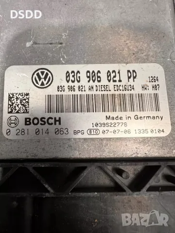 Компютър двигател / ECU 03G906021PP 0281014063 EDC16U34 за VW Golf 5 / Jetta 2.0 TDI, снимка 2 - Части - 48071219