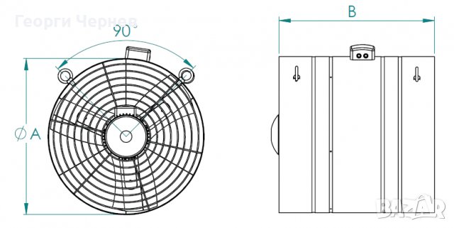 Вентилатор за оранжерия 4700 m3/h, снимка 5 - Градинска техника - 37603004