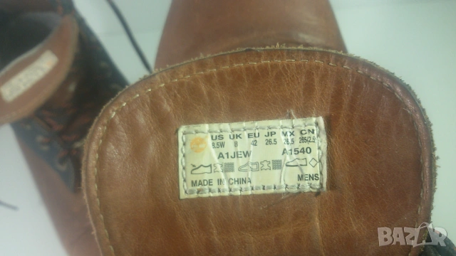 Кожени обувки Timberland 42-ри номер, снимка 5 - Мъжки боти - 53366428