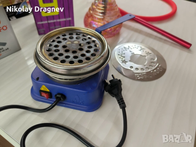 Пълен комплект наргиле Amy Deluxe с котлон за въглени, снимка 5 - Наргилета - 54058314