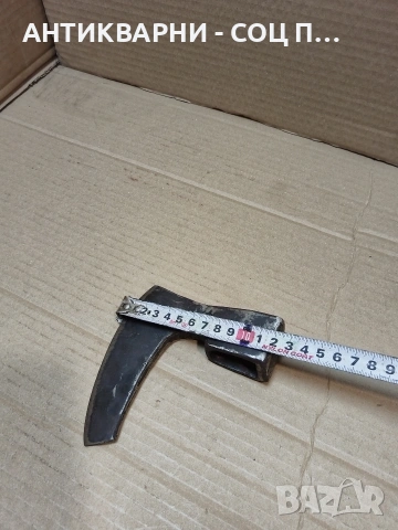 Соц Стара Малка Ръчно Кована Брадвичка Брадва 0.500кг. НОМЕР 769., снимка 8 - Антикварни и старинни предмети - 53938919