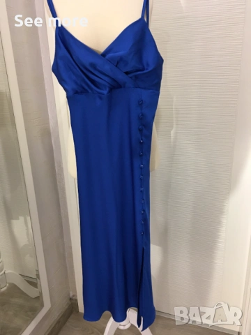 Сатенена рокля Made in Italy S, снимка 7 - Рокли - 54239752