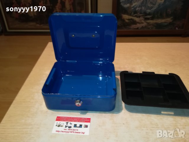 СЕИФ-КАСА 20Х16Х8СМ-МЕТАЛНА БЕЗ КЛЮЧ 0110211024, снимка 8 - Антикварни и старинни предмети - 34312485