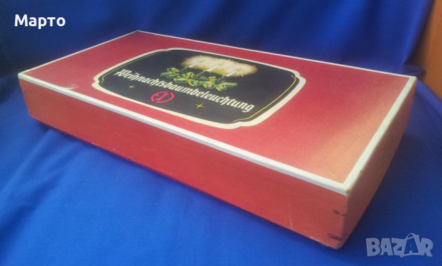 Ретро новогодишно осветление, ел. свещички за елха