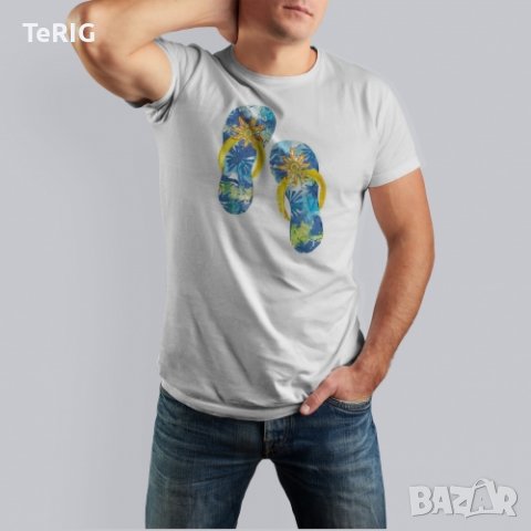 джапанки-щампа с променящи се цветове соларна тениска