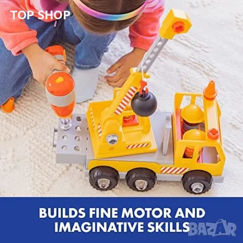 Нова STEM играчка бормашина камион деца 3+ подарък обучение игра, снимка 4 - Образователни игри - 49639488