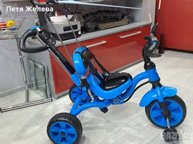 Детски велосипед/триколка със сенник и дръжка родителски контрол, снимка 8 - Детски велосипеди, триколки и коли - 55775630
