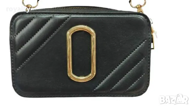 Стилна дамска чанта с метален акцент, снимка 3 - Чанти - 49002315