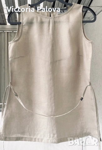 Елегантна ленена блуза/топ без ръкави L’EQUIPE PLUS Италия