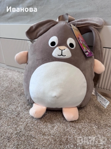 Мека плюшена детска раничка, снимка 4 - Раници - 53212197