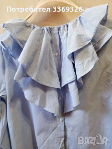 Невероятна дамска риза с жабо H&M, снимка 5 - Ризи - 36558711