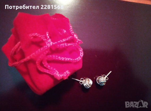 Сребърни обеци, снимка 2 - Обеци - 31807034