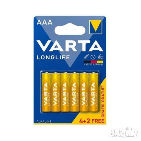 Алкална батерия Varta Longlife AAA 1.5V