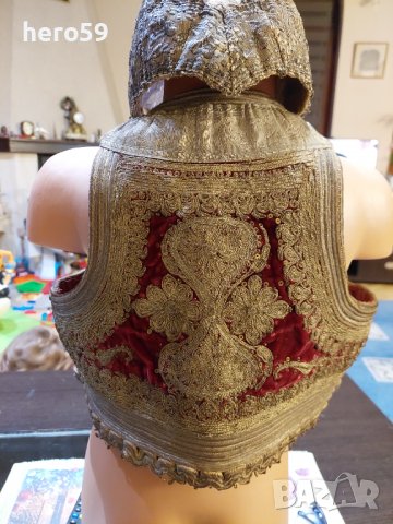 Много рядко Османско детско елече със шапка/сърма позлата/, снимка 1 - Антикварни и старинни предмети - 38656164