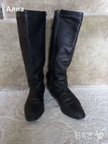 Ботуши,естествена кожа, черни, снимка 2 - Дамски ботуши - 34170643