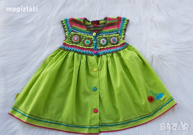 Детска рокля Catimini  размер 74-80см., снимка 7 - Бебешки рокли - 37468656